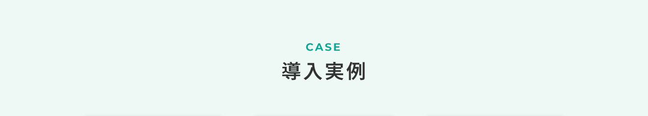 CASE 導入実例