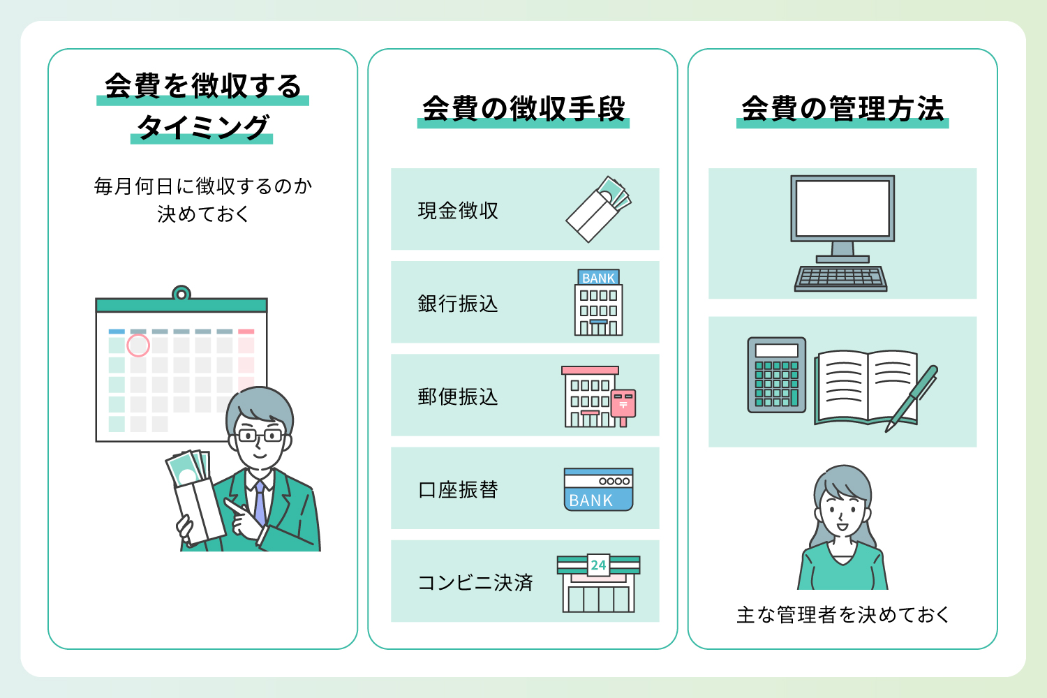「会費」を集金・徴収するときに注意すべき3つのポイント