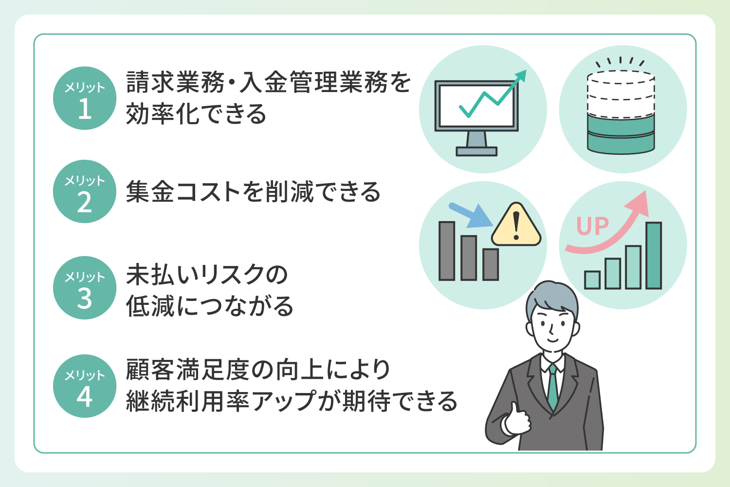 口座振替サービスのメリット